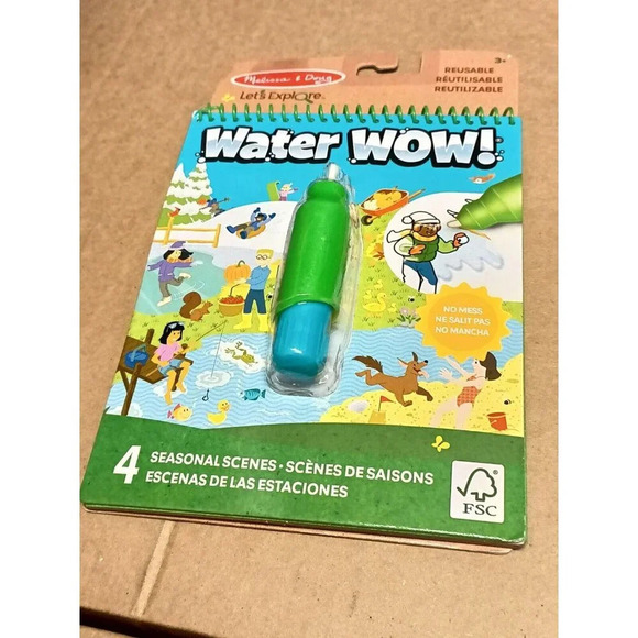 Melissa & Doug Color Reveal Pad Water Wow Seasons On The Go Travel Reusable NEW - Picture 6 of 6